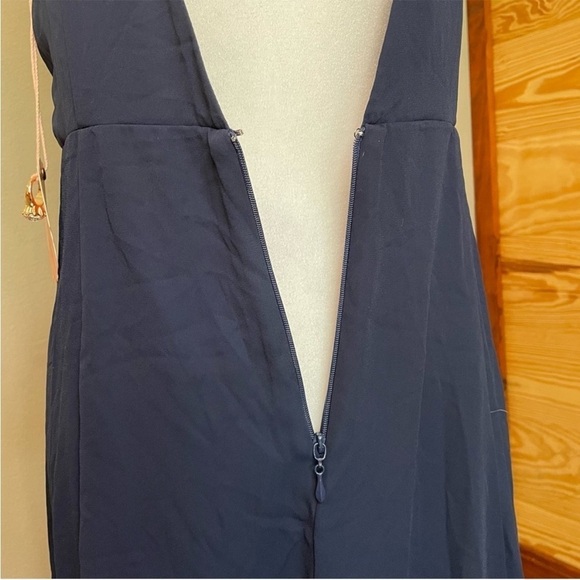 Show Me Your Mumu Jenn Maxi Dress in Rich Navy Crisp Large NWT - Picture 8 of 16